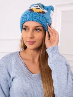 Dámská čepice Owl K340 tyrkysová