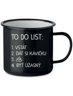 TO DO LIST:  BÝT ÚŽASNÝ - černý plecháček 350 ml