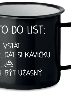 TO DO LIST: BÝT ÚŽASNÝ - černý plecháček 350 ml