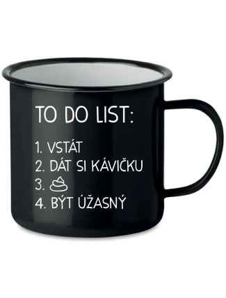 TO DO LIST:  BÝT ÚŽASNÝ - černý plecháček 350 ml