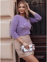 Dámský svetr DIDI lila FashionStreet MY1593 Dámský svetr DIDI lila FashionStreet MY1593