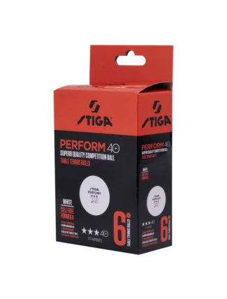 Stiga Ball Perform Star 6-PACK míčků na stolní tenis 92800591805 Stiga Ball Perform Star 6-PACK míčků na stolní tenis 92800591805