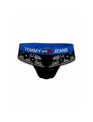 Dámská tanga Jeans Lace UW0UW03950-BDS - Tommy Hilfiger