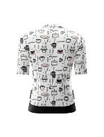 Dámský cyklistický dres Rockbros 15110005003 s krátkým rukávem, velikost S – bílý Dámský cyklistický dres Rockbros 15110005003 s krátkým rukávem, velikost S – bílý
