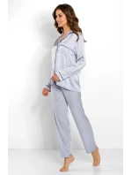 Pyžamo Classic Look Silver - Momenti Per Me Pyžamo Classic Look Silver - Momenti Per Me