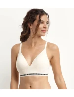 Dámská vyztužená podprsenka bez kostic DIM ICONS PADDED TRIANGLE BRA - DIM - smetanová Dámská vyztužená podprsenka bez kostic DIM ICONS PADDED TRIANGLE BRA - DIM - smetanová