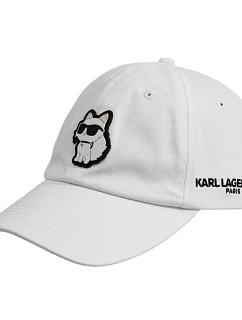 Kšiltovka Karl Lagerfeld Paris Choupette Strapback, bílá – L5WH7944 wht
