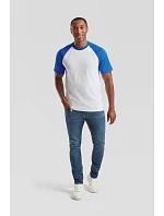 Fruit of the Loom Baseball T Raglánové tričko 16.1026 white/red Fruit of the Loom Baseball T Raglánové tričko 16.1026 white/red