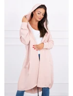 Oversize pláštěnka s kapucí tmavě pudrově růžová Oversize pláštěnka s kapucí tmavě pudrově růžová