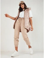 Dámská prošívaná vesta COLINE zlatá FashionStreet TY4117