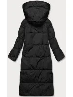 Černá dámská zimní bunda s kapucí (AG1-J9091)