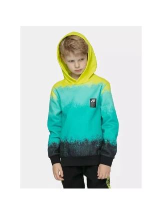 Chlapecká bavlněná mikina s kapucí 4F 4FJWSS25TSWSM2339-90A