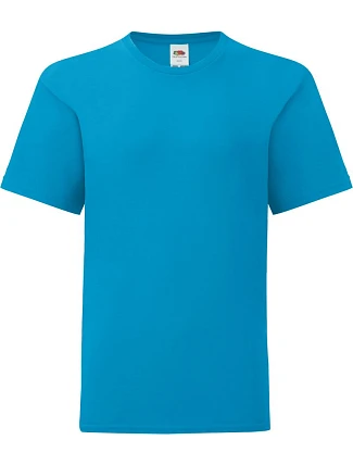 Fruit of the Loom Kids Iconic 150 T Dětské tričko 16.1023 azure blue