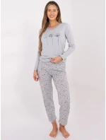 Pyžamo DU PI FP 003.99P šedé Pyžamo DU PI FP 003.99P šedé