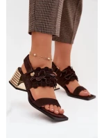 Sandály na podpatku  model 225347 Step in style