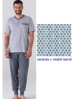 Pánské pyžamo KARELPIU KC6184 Pánské pyžamo KARELPIU KC6184
