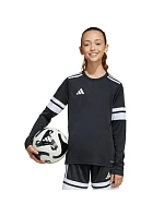 Adidas Squadra 25 dětské tričko s dlouhým rukávem černobílé JJ0047