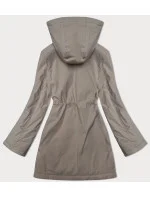 Tmavě béžová tenká bunda s kapucí S'West (B8236-46)