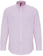 Premier PR 238 Oxford pruhovaná košile s dlouhým rukávem 39.0238 white/pink Premier PR 238 Oxford pruhovaná košile s dlouhým rukávem 39.0238 white/pink