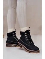 Zateplené dámské boty Big Star OO274A287 Černé Zateplené dámské boty Big Star OO274A287 Černé