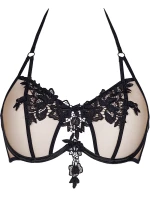 Podprsenka V-8841 béžovo-černá - Axami