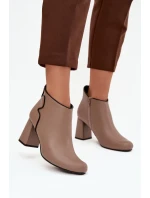Boty na podpatku model 222520 Step in style Boty na podpatku model 222520 Step in style