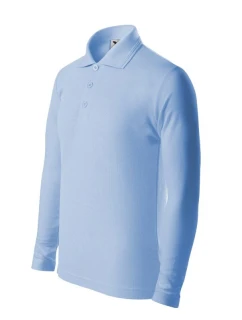 Dětská polokošile Pique LS (modrá)