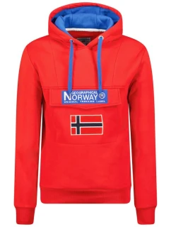 Geografické Norsko Gadrien DB 054 M WW6120H/GN/Red mikina