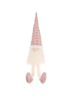 DEKORATIVNÍ TRPASLÍK LESKLÝ SANTA 38+20CM RŮŽOVÝ DEKORATIVNÍ TRPASLÍK LESKLÝ SANTA 38+20CM RŮŽOVÝ