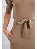 Šaty s křídly na ramenou velbloudí Šaty s křídly na ramenou velbloudí