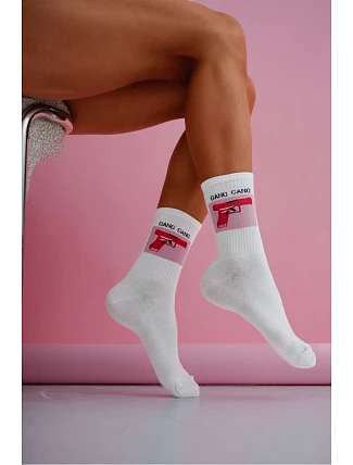 Dámské ponožky GANG GANG bílé