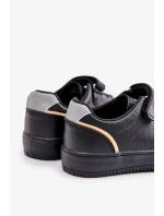 Dětské Tenisky z Eko Kůže na Suchý Zip Big Star Černé Dětské Tenisky z Eko Kůže na Suchý Zip Big Star Černé