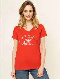 Dámské tričko 164334 0P291 00074 červená - Emporio Armani