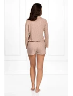 Dámské pyžamo Rose pudrově růžové - Momenti Per Me