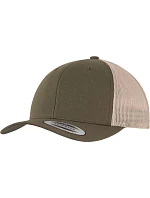 Flexfit 6606/6606T 6 panelová vintage kšiltovka "Trucker" 55.6606 moss green/khaki Flexfit 6606/6606T 6 panelová vintage kšiltovka "Trucker" 55.6606 moss green/khaki
