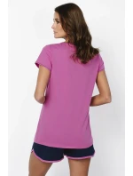Italská móda Ontega curtailment barva: amarantová/modrá Italská móda Ontega curtailment barva: amarantová/modrá