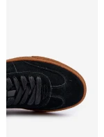 Nízké pánské tenisky z ekologické kůže Big Star NN174284 černé Nízké pánské tenisky z ekologické kůže Big Star NN174284 černé