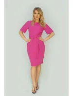 Tužkové šaty s páskem 313ART - Gemini