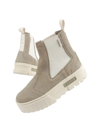 Dámské Mayze Chelsea Suede W 382829 05 šedo/bílé - Puma Dámské Mayze Chelsea Suede W 382829 05 šedo/bílé - Puma
