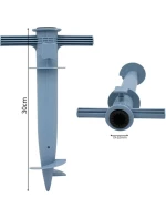 PARASOLOVÁ PODLOŽKA 30x17x6 cm MODRÁ