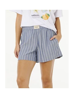 Dámské šortky RIP CURL Beach Days Pinstripe Short, modré