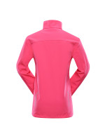 Dětská softshellová bunda s membránou ALPINE PRO MULTO neon knockout pink
