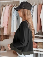 Dámská máslová halenka oversize s přívěskem NUBISS černá FashionStreet RY2802