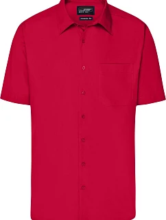 Daiber JN 644 Popelínová business košile s krátkým rukávem 02.0644 red