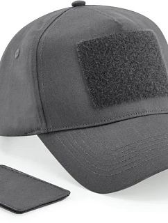 Beechfield B 638 5 panelová čepice s nášivkou 53.0638 graphite grey
