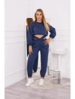 Zateplená souprava s krátkou džínovou mikinou Zateplená souprava s krátkou džínovou mikinou