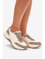 Dámské Semišové Tenisky Na Platformě Big Star RR274A344 HI-POLY SYSTEM Béžové