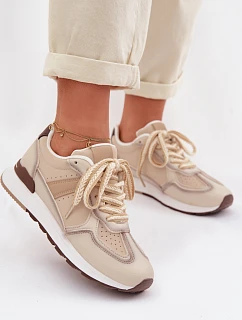 Dámské tenisky z eko kůže béžové Kelira