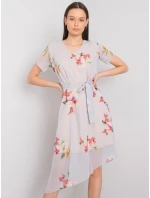 Šaty LK SK 507634.75P světle šedé