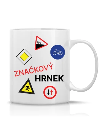 ZNAČKOVÝ HRNEK - klasický bílý keramický hrníček 300 ml